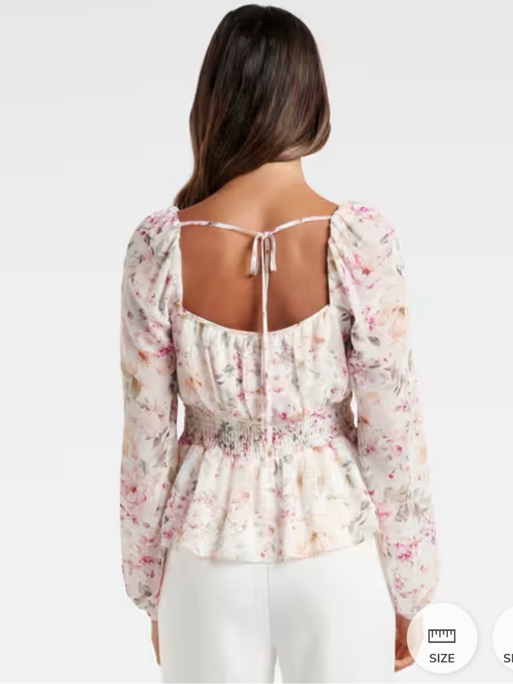EverNew Floral Peasant Blouse